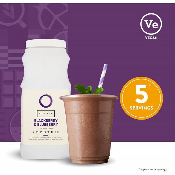 Simply Blackberry & Blueberry Smoothie Mix 1Ltr