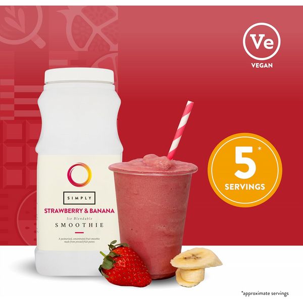 Simply Strawberry & Banana Smoothie 1Ltr