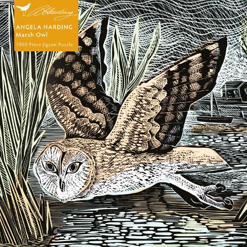 Adult Sustainable Jigsaw Puzzle Angela Harding: Marsh Owl: 1000-pieces. Ethical, Sustainable, Earth-friendly