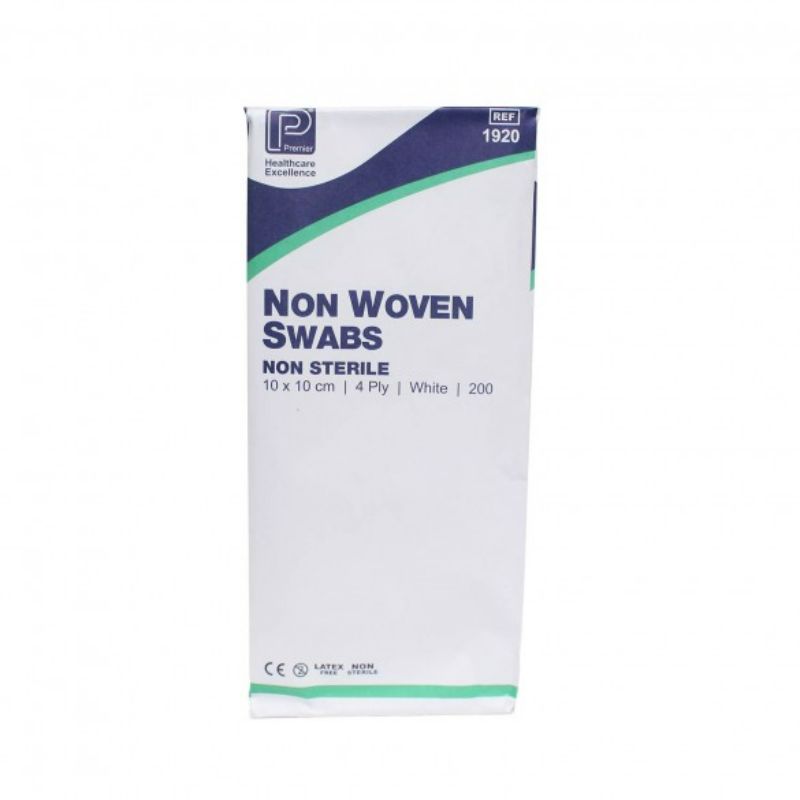 Non-Woven Swabs - 10 x 10cm 4 Ply x 200