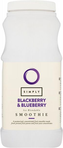 Simply Blackberry & Blueberry Smoothie Mix 1Ltr